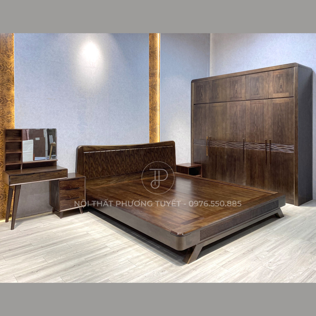 Combo Phòng Ngủ Gỗ Mun CBM02