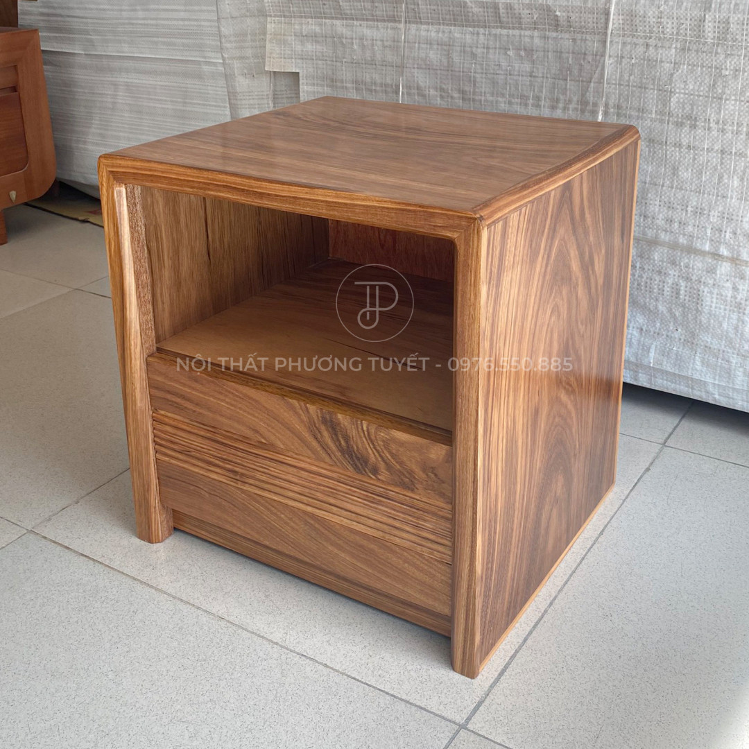 Tủ Đầu Giường Gỗ Hương Xám TAB-HX01